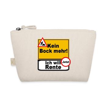 Kein Bock Mehr Renten Jetzt - Bio-Täschchen - Natur - Vorne