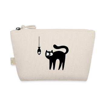 Cat and fish - Organic Pouch - nature - Front