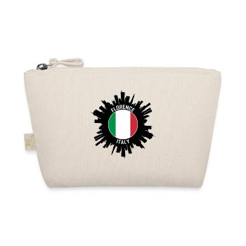 Florence Skyline Italie Flag Souvenir de voyage - Trousse biologique - nature - Devant