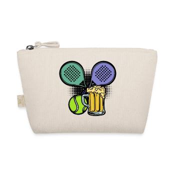 Racket Padel Balls Player Padel Sport - Organic Pouch - nature - Front
