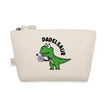 Joueur de raquette de padel Dinosaure Dinosaure Dicton - Trousse biologique - nature - Devant