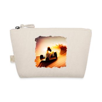 Speed counts in go-kart racing - Organic Pouch - nature - Front