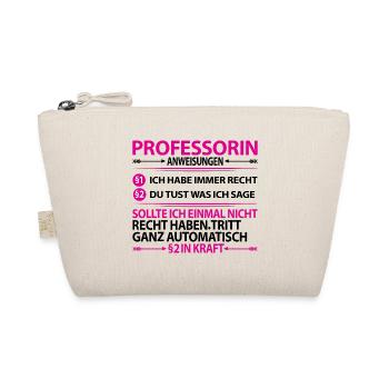 Professorin Lustige Sprüche Witzig Dankeschön - Bio-Täschchen - Natur - Vorne