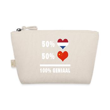 Chine et Pays-Bas 100% Genius Flag - Trousse biologique - nature - Devant