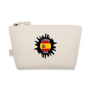 Un souvenir de voyage Coruna Skyline Espagne Flag - Trousse biologique - nature - Devant