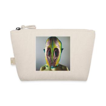 Photographic Portrait Humanoid Insect Green - Organic Pouch - nature - Front