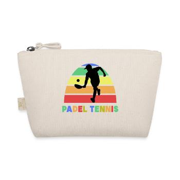 Padel Tennis Saying Player Sport Training Ball - Organic Pouch - nature - Front