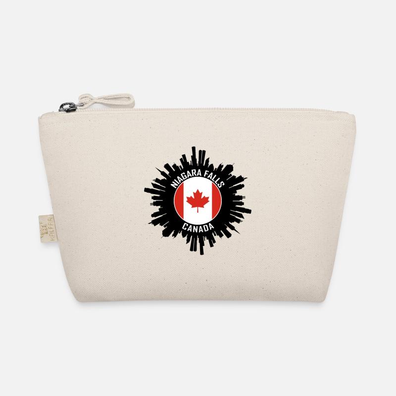 Niagara Falls Skyline Kanada Flagge Reisesouvenir - Bio-Täschchen - Natur