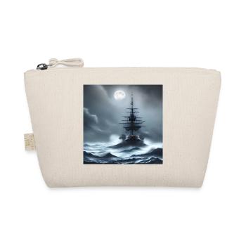 Ship in a storm at full moon - Organic Pouch - nature - Front
