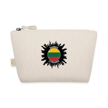 Kaunas Skyline Lituanie Flag Souvenir de voyage - Trousse biologique - nature - Devant