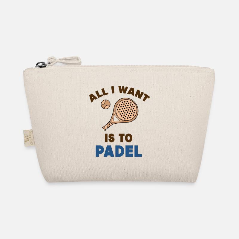 Padel Trainer Ball Racket Padel Game Statement Organic Pouch