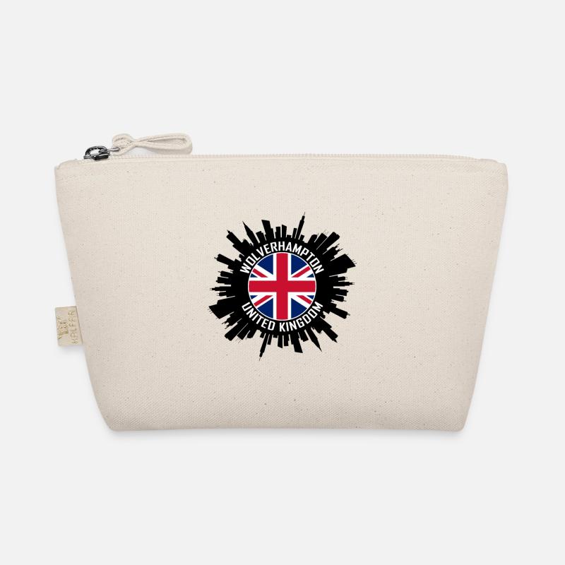Wolverhampton Skyline Uk Flag Souvenir de voyage Trousse biologique