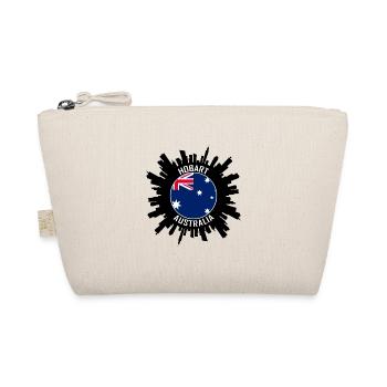 Hobart Skyline Australia Flag Travel Souvenir - Organic Pouch - nature - Front
