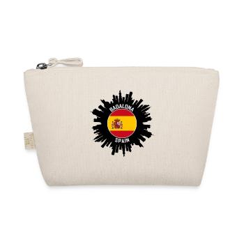 Badalona Skyline Espagne Flag Souvenir de voyage - Trousse biologique - nature - Devant