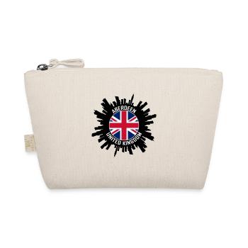 Aberdeen Skyline UK Flagge Reise-Souvenir - Bio-Täschchen - Natur - Vorne