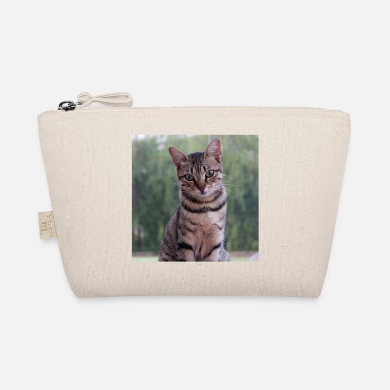 Katze Kätzchen Poster quadratisch Katzenposter - Bio-Täschchen - Natur