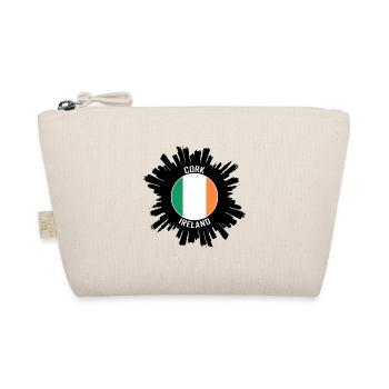 Cork Skyline Ireland Flag Travel Souvenir - Organic Pouch - nature - Front