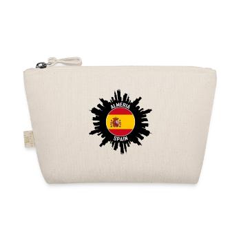 Almeria Skyline Spanien Flagge Reise-Souvenir - Bio-Täschchen - Natur - Vorne