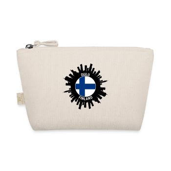 Oulu Skyline Finnland Flagge Reise-Souvenir - Bio-Täschchen - Natur - Vorne