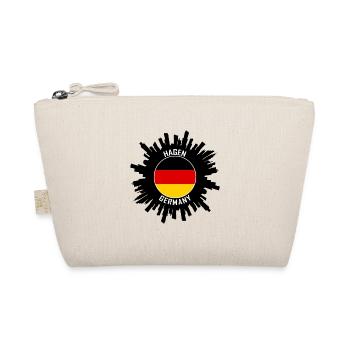Hagen Skyline Deutschland Flagge Reise-Souvenir - Bio-Täschchen - Natur - Vorne