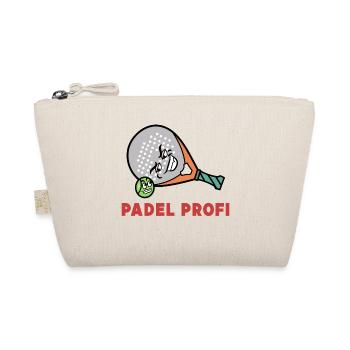 Padelspiel Racket Ball Statement Freizeit Padel - Bio-Täschchen - Natur - Vorne