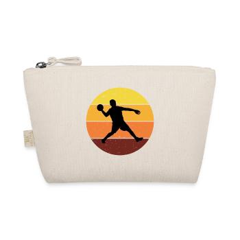 Völkerball Spieler Trainer Team Sport Vintage Retro - Bio-Täschchen - Natur - Vorne