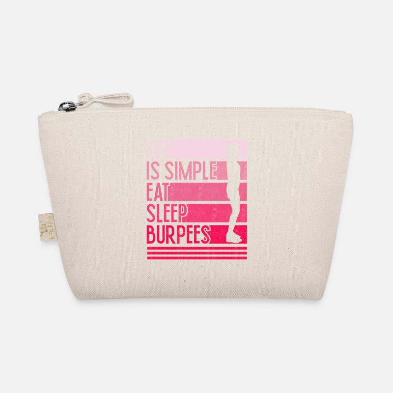 Leben ist einfach Burpees Design Bio-Täschchen