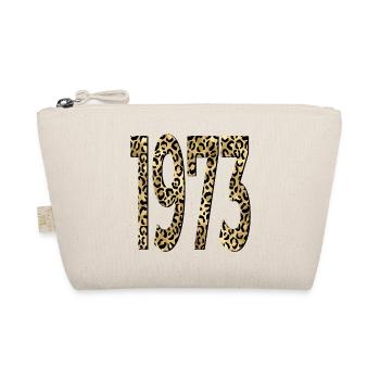 Birthday 1973 Leopard Print - Organic Pouch - nature - Front