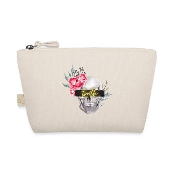 Crâne, roses, poutre inscription « vérité » sur le dos - Trousse biologique - nature - Devant