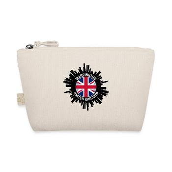 Warrington Skyline Uk Flag Travel Souvenir - Organic Pouch - nature - Front
