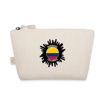 Riohacha Skyline Kolumbien Flagge Reise Souvenir - Bio-Täschchen - Natur - Vorne