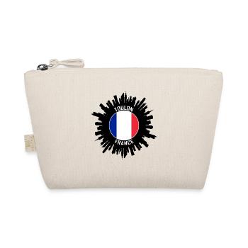 Toulon Skyline France Flag Souvenir de voyage - Trousse biologique - nature - Devant