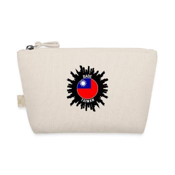 Bade Skyline Taiwan Flag Travel Souvenir - Organic Pouch - nature - Front