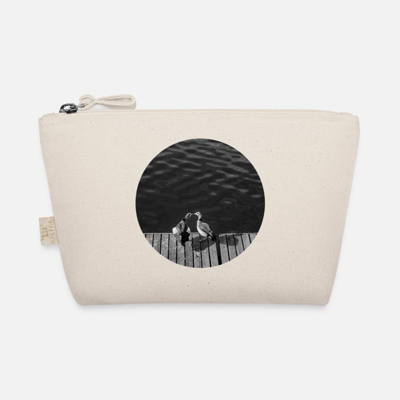 Zwei Vögel am Fluss Bio-Täschchen