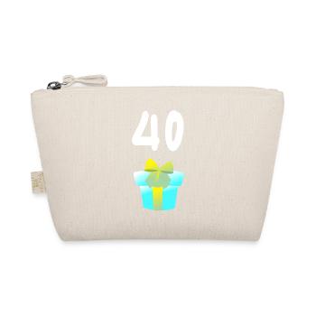 geschenk, 40 geschenkbox - Bio-Täschchen - Natur - Vorne
