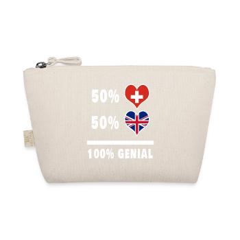 Grande-Bretagne et Suisse 100% Awesome Flag - Trousse biologique - nature - Devant