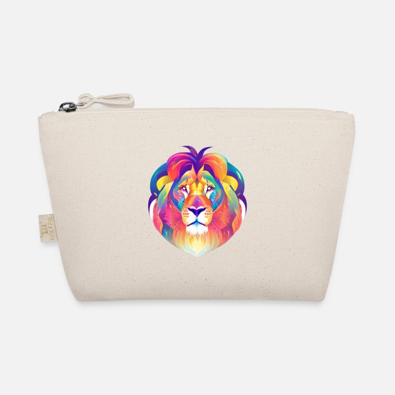 Löwe Wasserfarben Aquarell Bio-Täschchen
