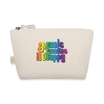 Music makes me happy - Organic Pouch - nature - Front