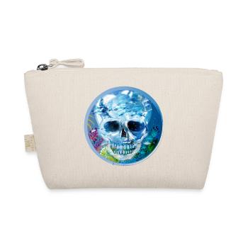 extravagant coloured skull under water - Organic Pouch - nature - Front