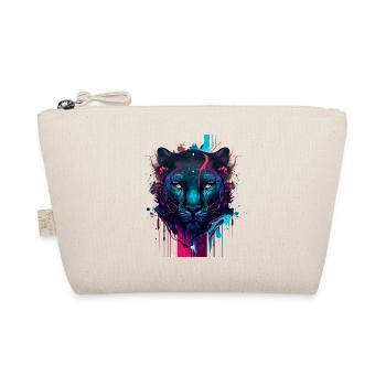 Beautiful tshirt with panther head very design - Organic Pouch - nature - Front