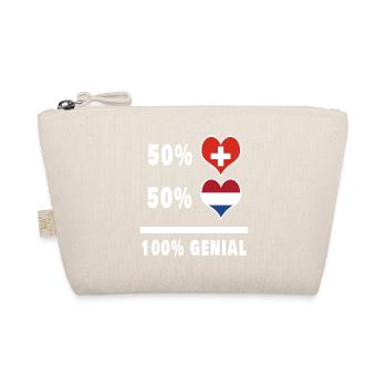 Pays-Bas et Suisse 100% Drapeau Génial - Trousse biologique - nature - Devant