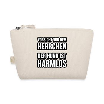 Vorsicht vor dem Frauchen oder Herrchen, der Hund - Bio-Täschchen - Natur - Vorne