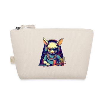 Cool bunny as DJ with broken sunglasses - Organic Pouch - nature - Front