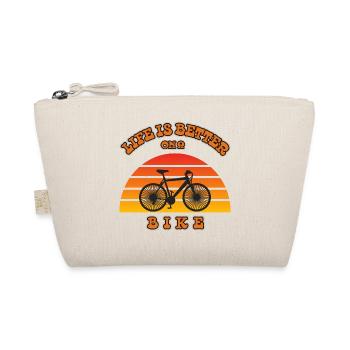 LA VIE EST PLUS BELLE À VÉLO - Trousse biologique - nature - Devant