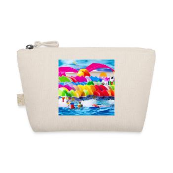 toys at sea side - Organic Pouch - nature - Front