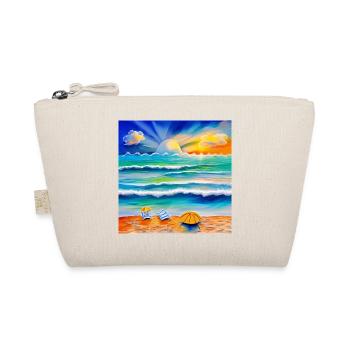 sun set at sea side - Organic Pouch - nature - Front