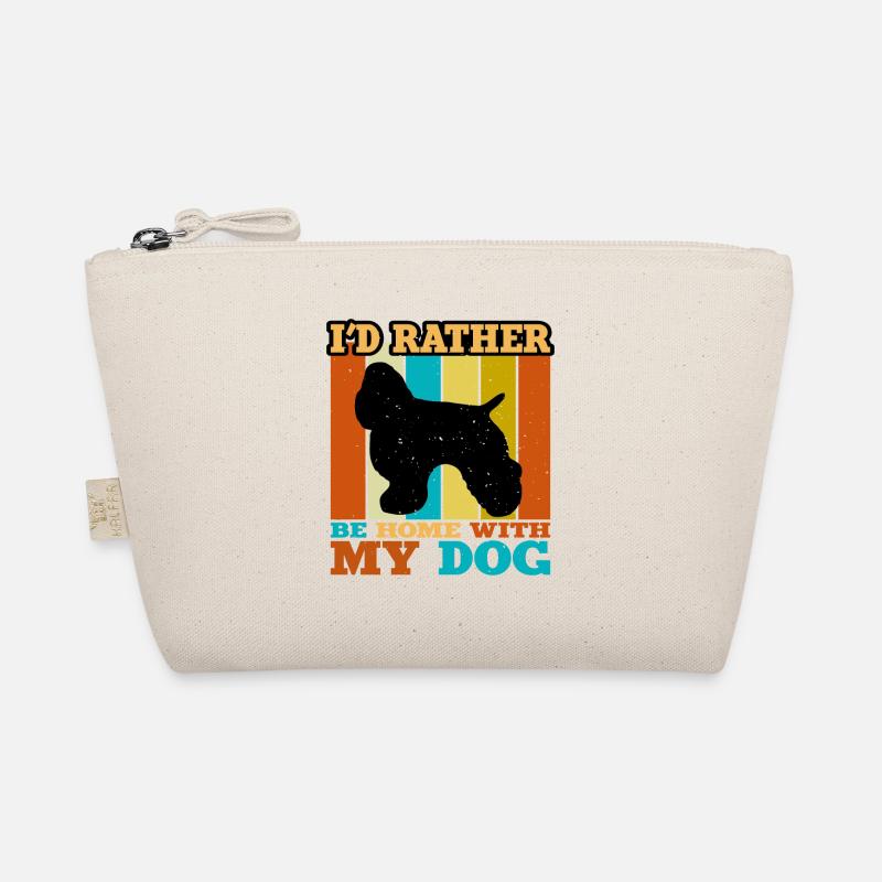 Cocker américain Spaniel Dog Silhouette Retro Sun Trousse biologique