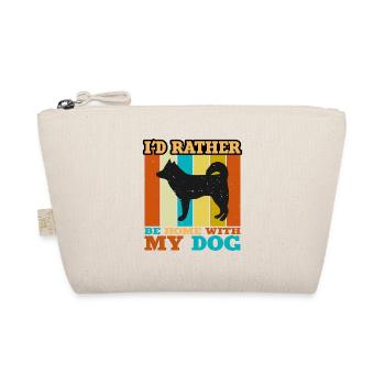Alaskan Klee Kai Dog Lover Silhouette Retro Sunset - Trousse biologique - nature - Devant