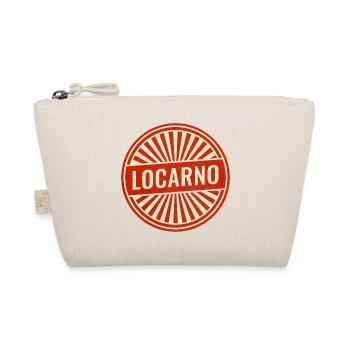 Locarno Vintage Round Logo - Organic Pouch - nature - Front