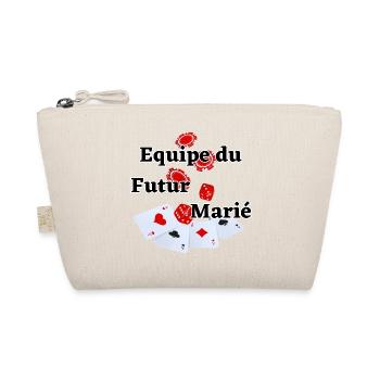Team équipe Futur Marié Poker. Fête EVG mariage - Trousse biologique - nature - Devant